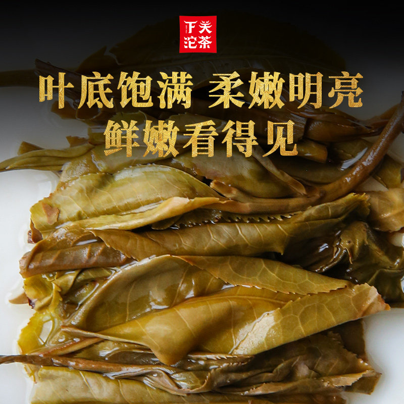 云南普洱茶生茶下关沱茶金鼎系2021年弯弓公社古树饼茶357g泡饼