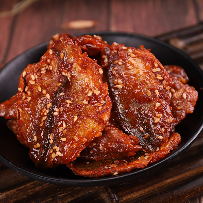 誉都食品香辣红娘鱼150g 即食鱼干零食辣红娘鱼片袋装 厦门特产