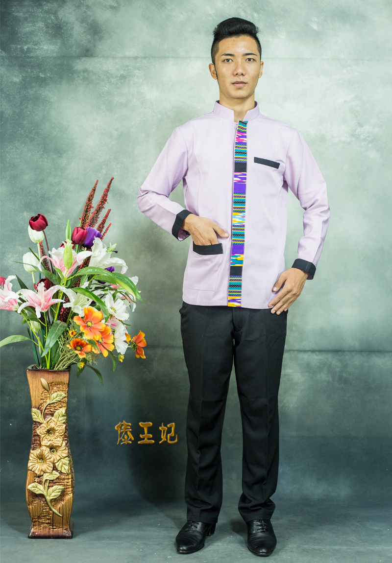 傣王妃服饰东南亚秋冬长袖酒店餐厅工作服套装服务员酒店工作制服