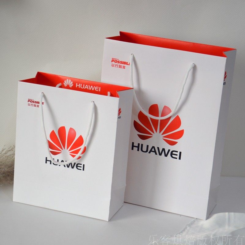 手机华为官方纸袋vivo移动oppo手提手提袋袋子纸手提袋