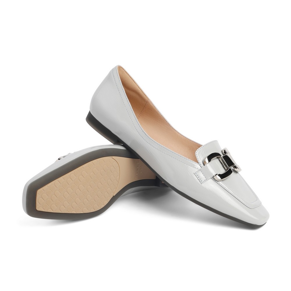 百丽休闲平底鞋女2022春新商场同款牛皮皮革单鞋