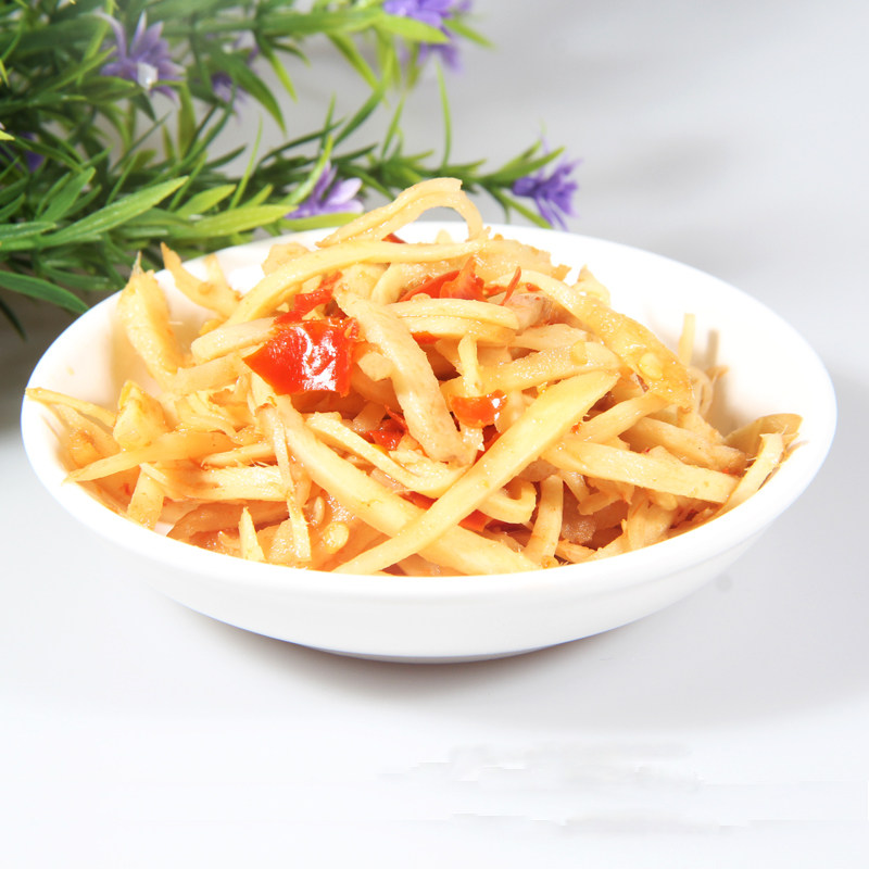 湖南特产农家自制坛子香辣剁椒姜丝脆下饭菜腌制