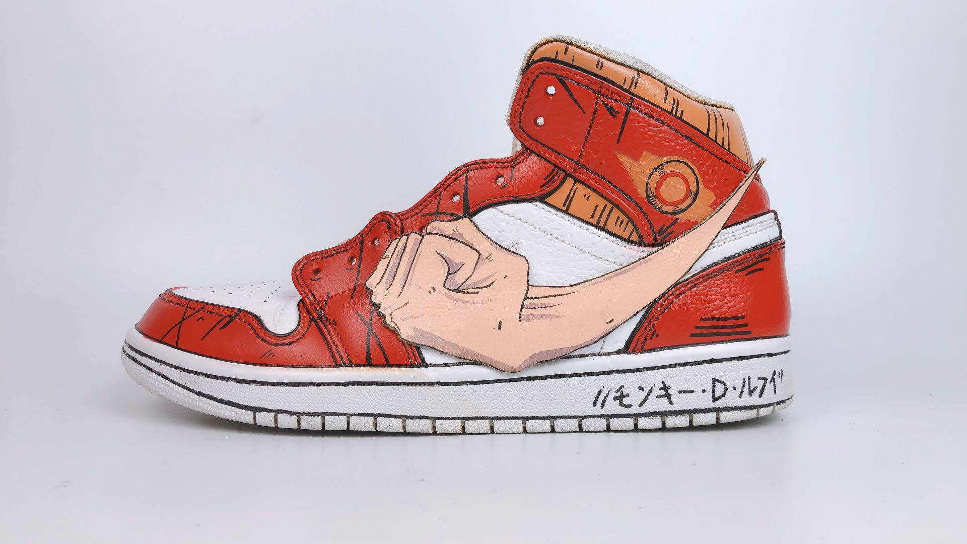 玖寅绘画工作室球鞋定制diy原创手绘手工海贼王手绘鞋