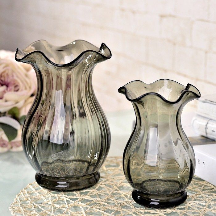 水培植物玻璃花瓶透明风信子花盆绿萝富贵竹水养透明器皿小号容器