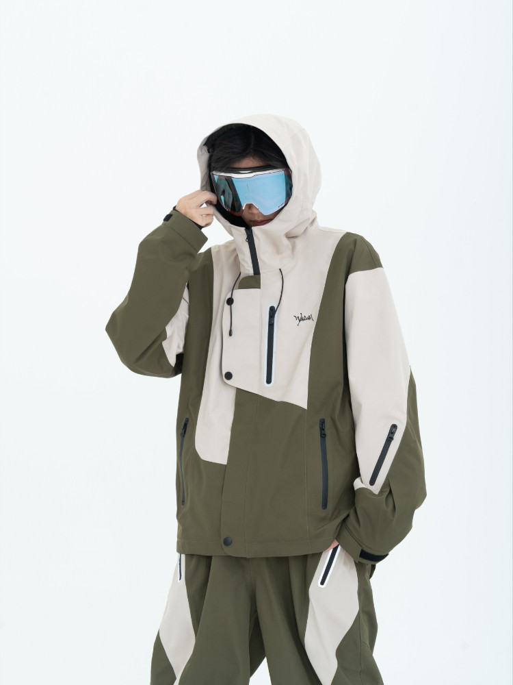 whiteelement滑雪服昕樾同款防水防风保暖户外运动套装滑雪衣裤套装