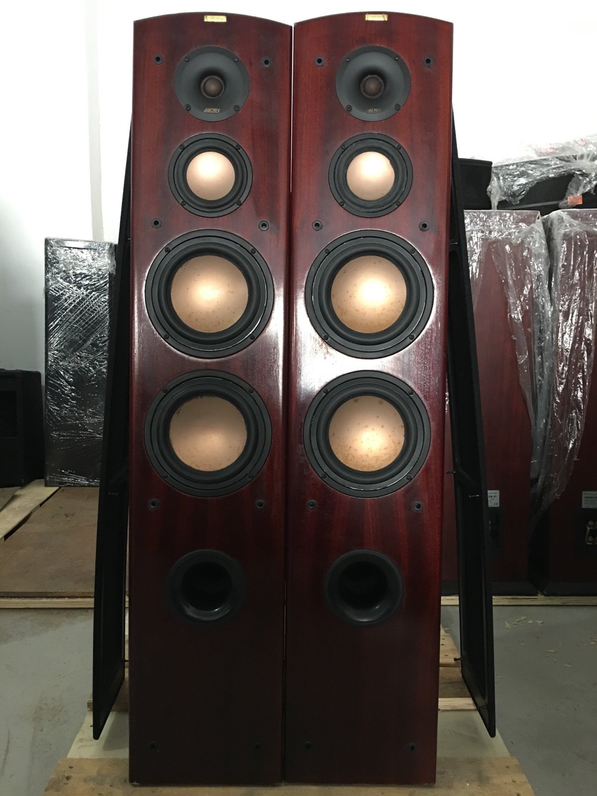 二手原装进口丹麦janey尊尼je0666寸落地音箱发烧hifi音箱