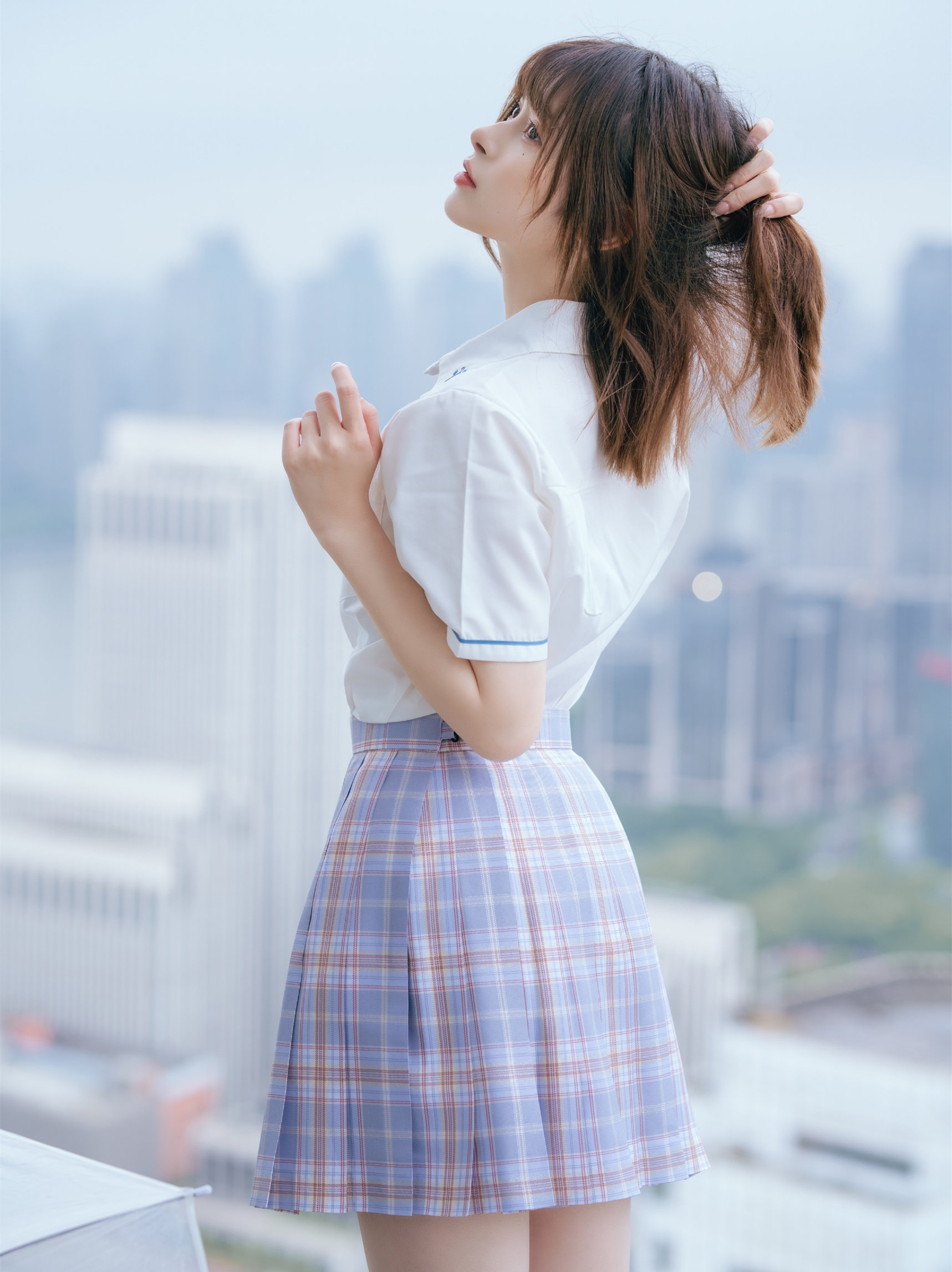 初夏家jk初遇原创jk制服学院风格银线夏季半身裙