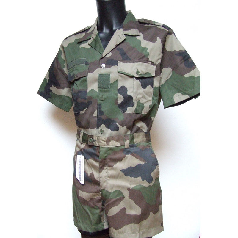 法军公发法国外籍军团军版f2夹克短袖衬衫衬衫