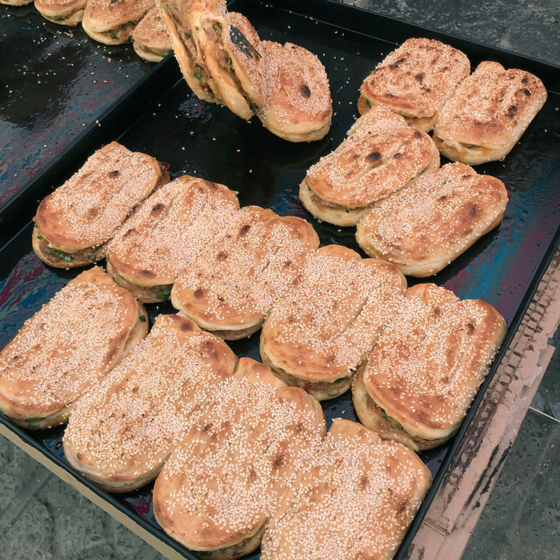 湖北天门土特产手工烘焙邱记锅盔仙桃传统芝麻特色干货及养生干料