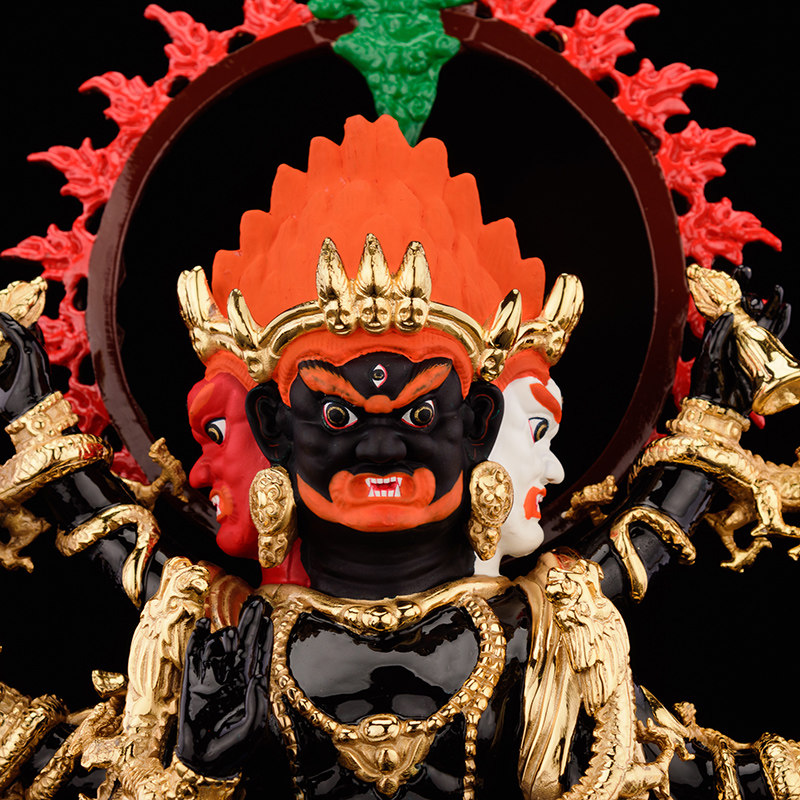 金刚台湾盛凡秽迹像铜鎏金密宗护法佛像大力摆件