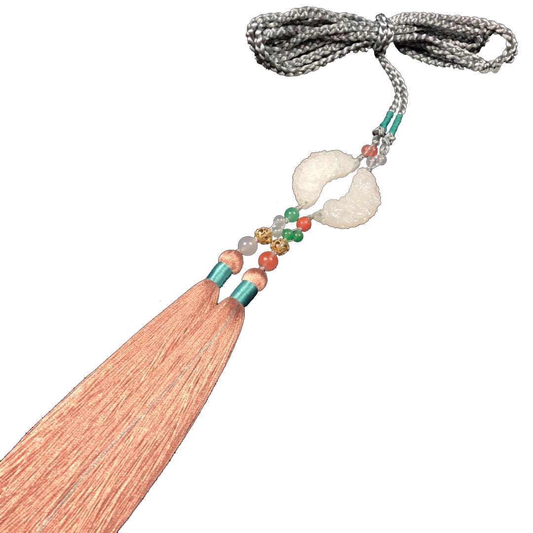 汉服宫绦涤腰腰带流苏白玉龙凤玉佩压裙古风其他diy饰品配件