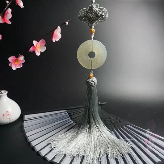 中国国风古典玉佩平安扣流苏挂件汉服龙凤褂腰其它首饰