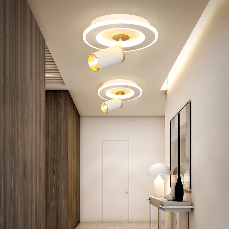 射灯明装过道走廊入户玄关关灯简约现代卧室射灯