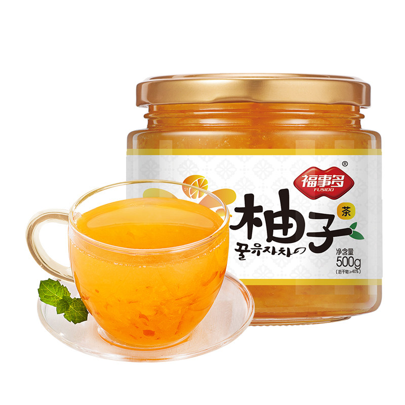 冲泡饮品冲饮福事蜂蜜柚子茶罐罐装泡水东西蜂蜜果味茶