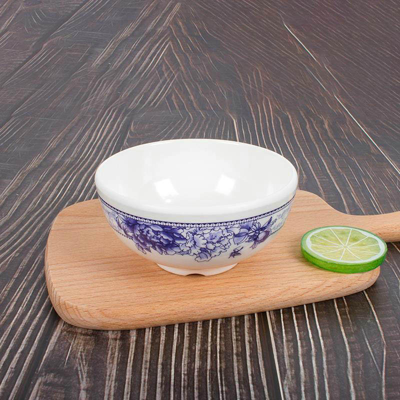 火锅店仿瓷密胺小碗蘸料碗儿童塑料快餐店米饭饭碗碗