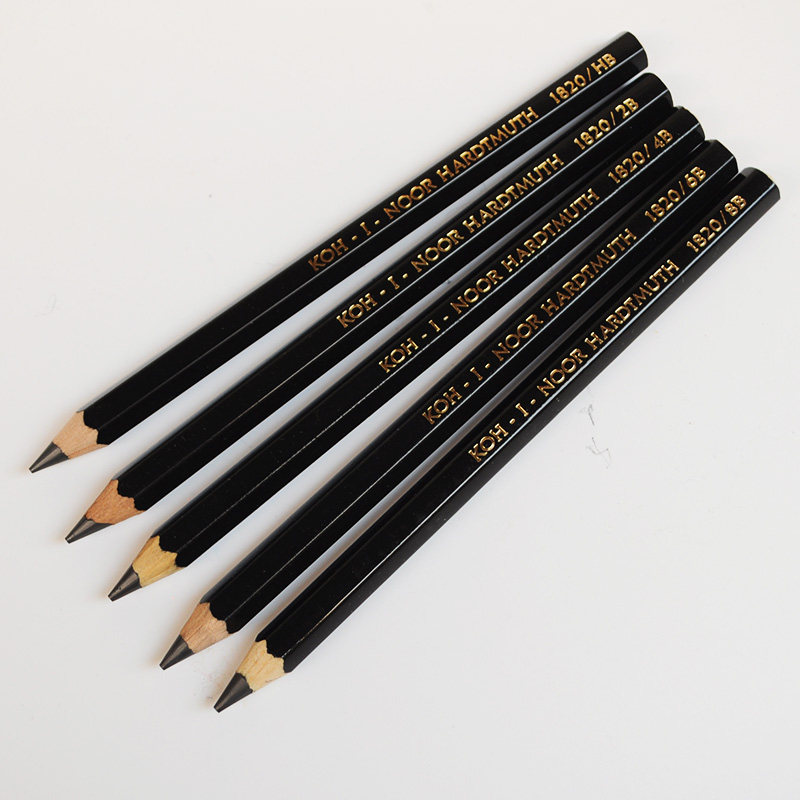粗杆铅笔酷喜乐kohinoor1820捷克素描绘画单支铅笔