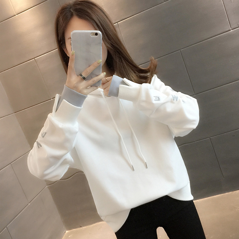 早秋装假两件卫衣女装2021年新款宽松洋气欧货春秋薄款外套上衣服