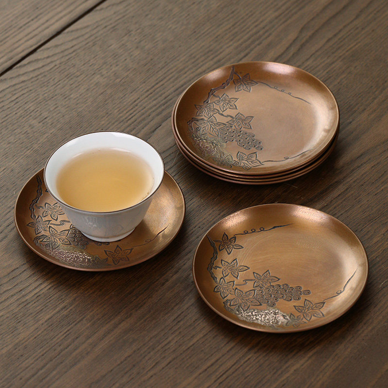 日式意杯茶具功夫茶功夫垫盏托茶禅意手工隔热茶托