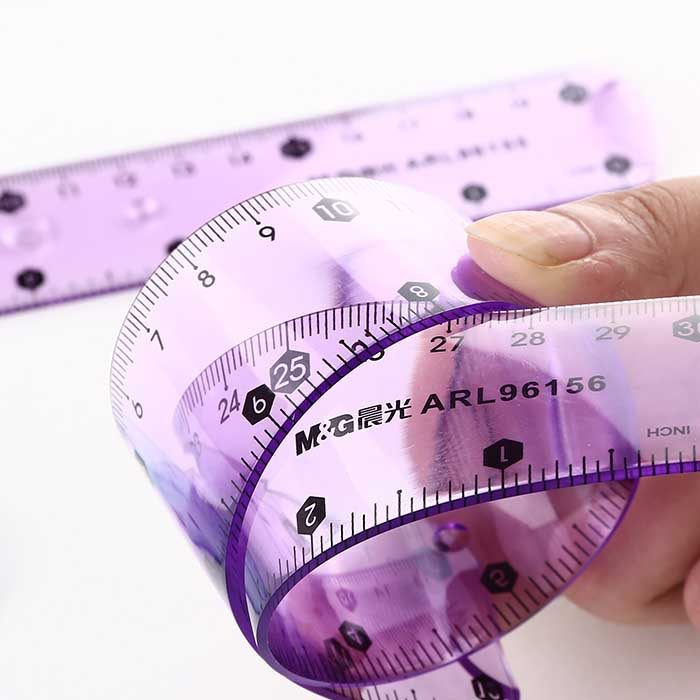 晨光文具小学生软尺15cm20cm30cm直尺不断刻度各类尺