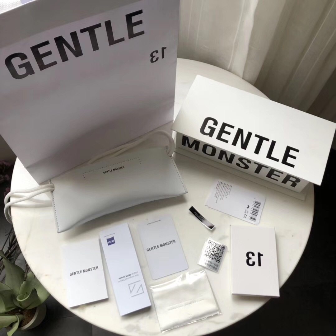 gm白卡皮盒包装盒墨镜眼镜盒太阳镜2019新款皮套眼镜盒