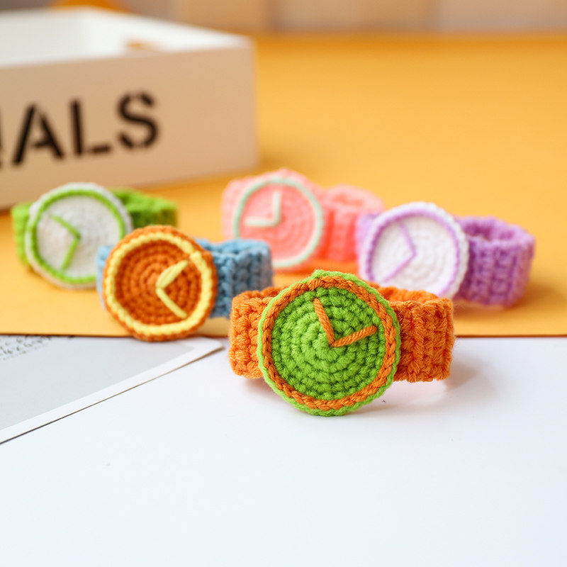 毛线钩针编织手表手环学生情侣男女朋友创意礼物手工diy材料包