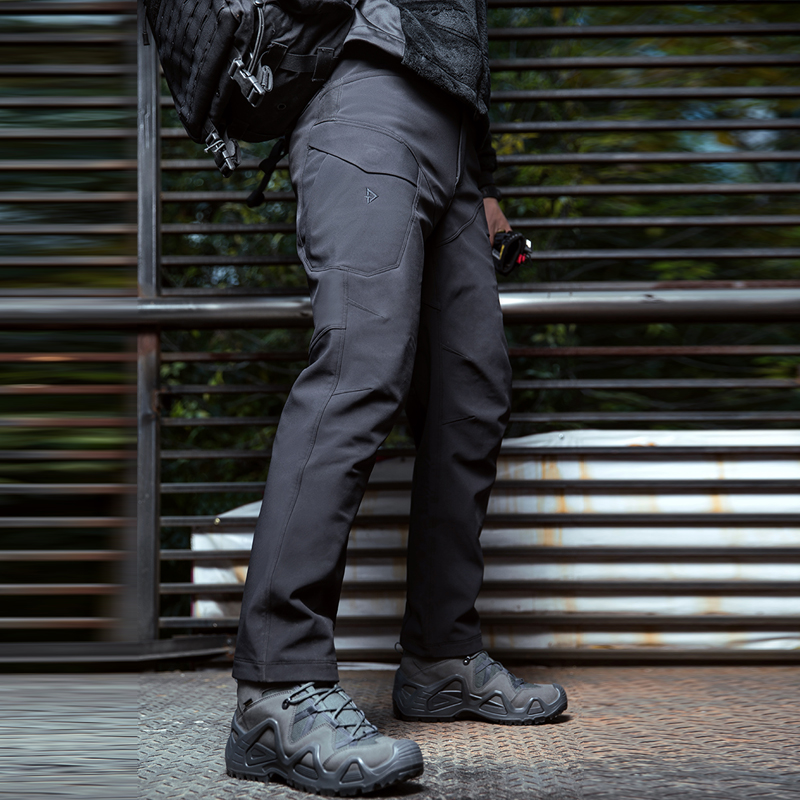 龙牙二代逆锋软壳裤男防风裤加厚抓绒户外保暖裤子秋冬季铁血