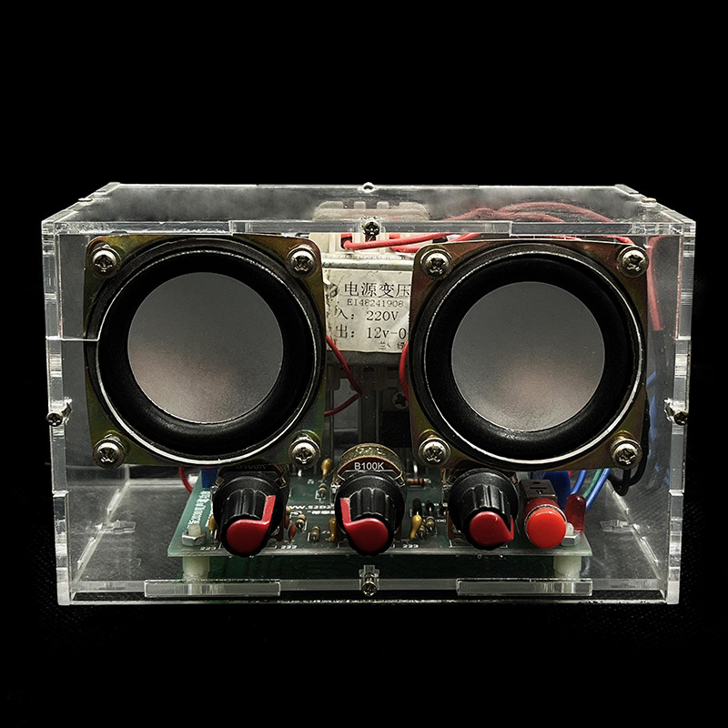 tda2030双声声道功放音响套件亚克力外壳实训音箱diy套件