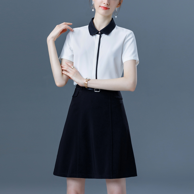 职业套装夏季套裙高端时尚气质女神范夏天公务员面试职业女裙套装