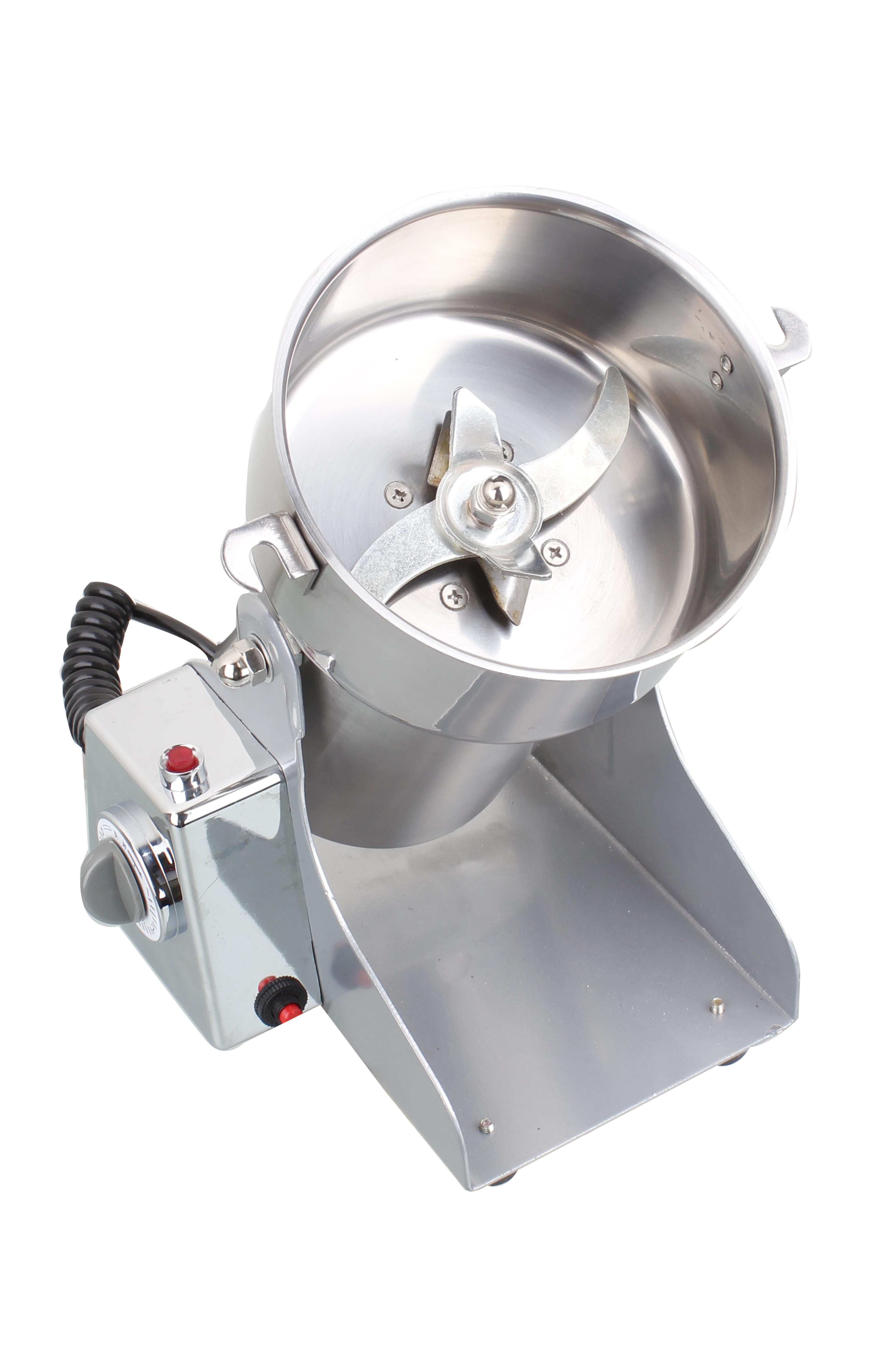 运邦300克不锈钢小钢中药打碎机家用电动磨粉机小型商用磨粉机