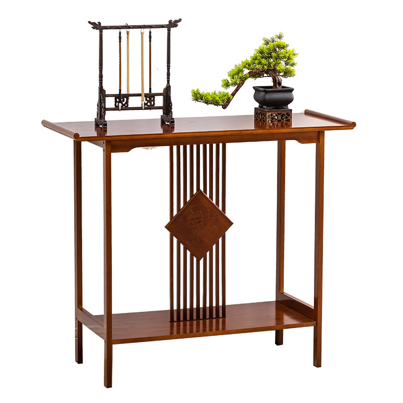 楠竹贡桌家用实木供桌中式玄关神龛供桌竹供台香案佛台条案供品桌
