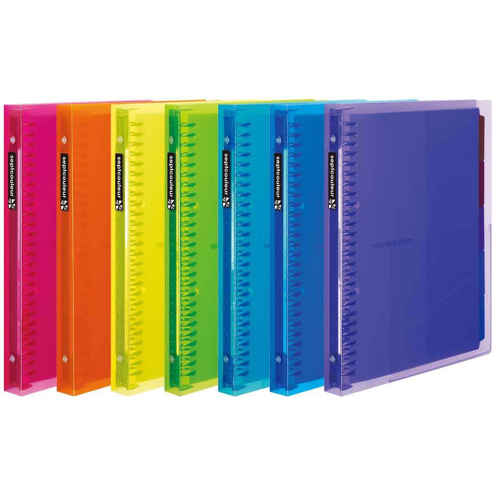 日本maruman满乐文 金属锁扣彩虹活页册笔记本 b5/a5 记事本