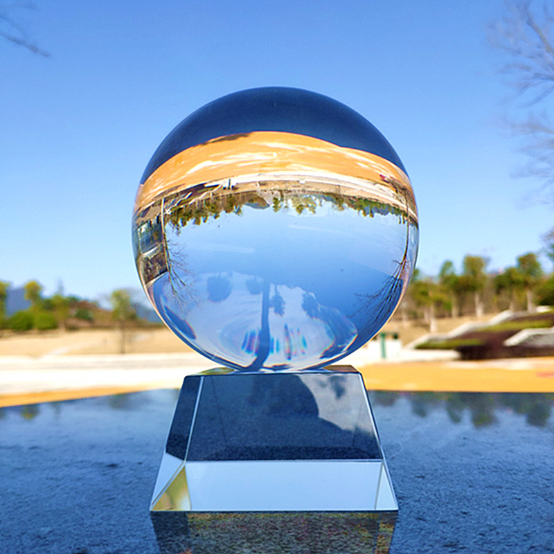 透明明白水晶风水水球杂技摄影拍照装饰客厅摆件