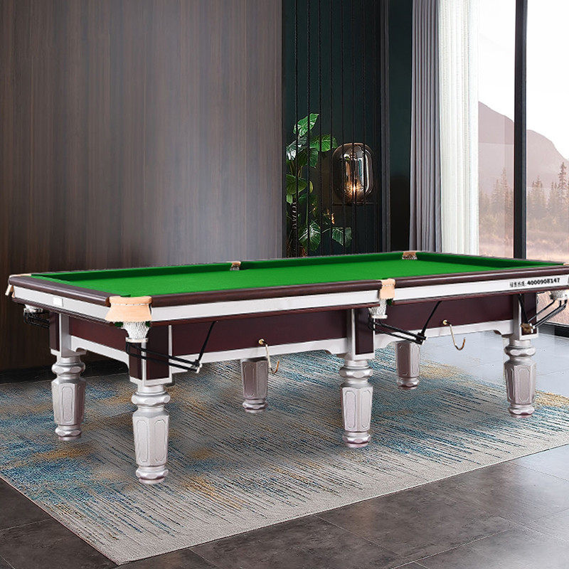 银腿乔氏钢库台球桌中式国际标准俱乐部家用全套配置台球桌