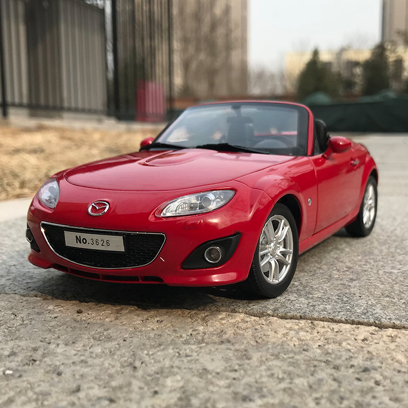 原厂1:18 马自达mx5 mazda mx-5 敞篷跑车 汽车模型合金车模