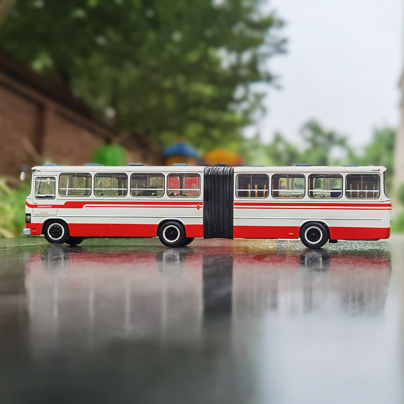北京公交 15路 1:64 bk663 老公交 公共汽车铰接巴士客车汽车模型