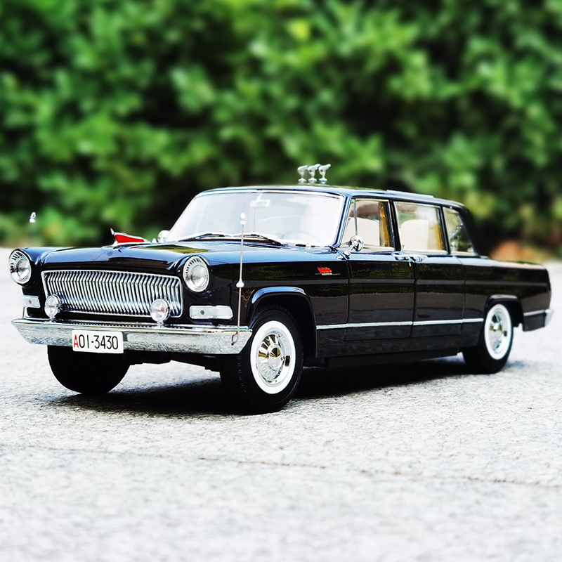 世纪龙红旗ca770tj35周年国庆检阅合金汽车模型车模限量车模