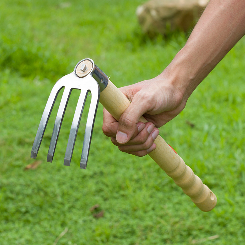 高品质不锈钢锄头铲子耙子锹挖土松土除草种菜盆栽花园艺种植工具