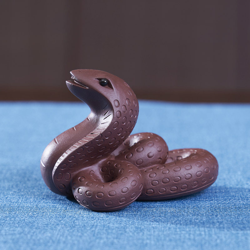 汉唐紫砂蛇茶摆件宜兴可养创意茶台茶盘茶具茶宠摆件