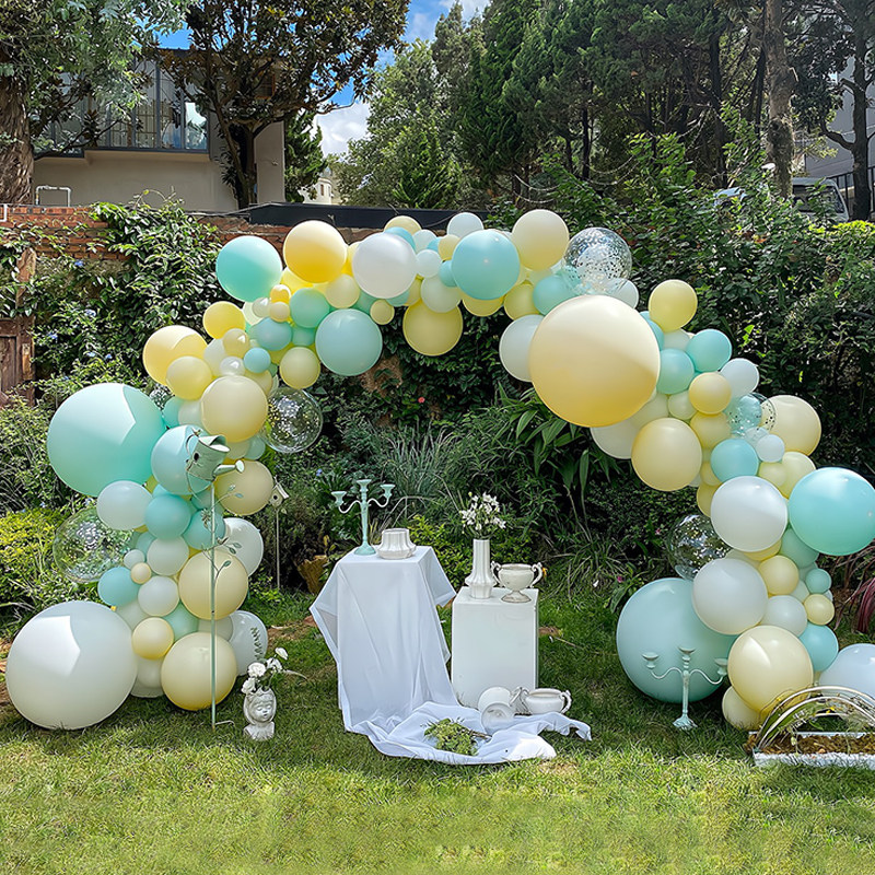 马卡龙气球拱门支架幼儿园毕业典礼开业装饰店面活动气球