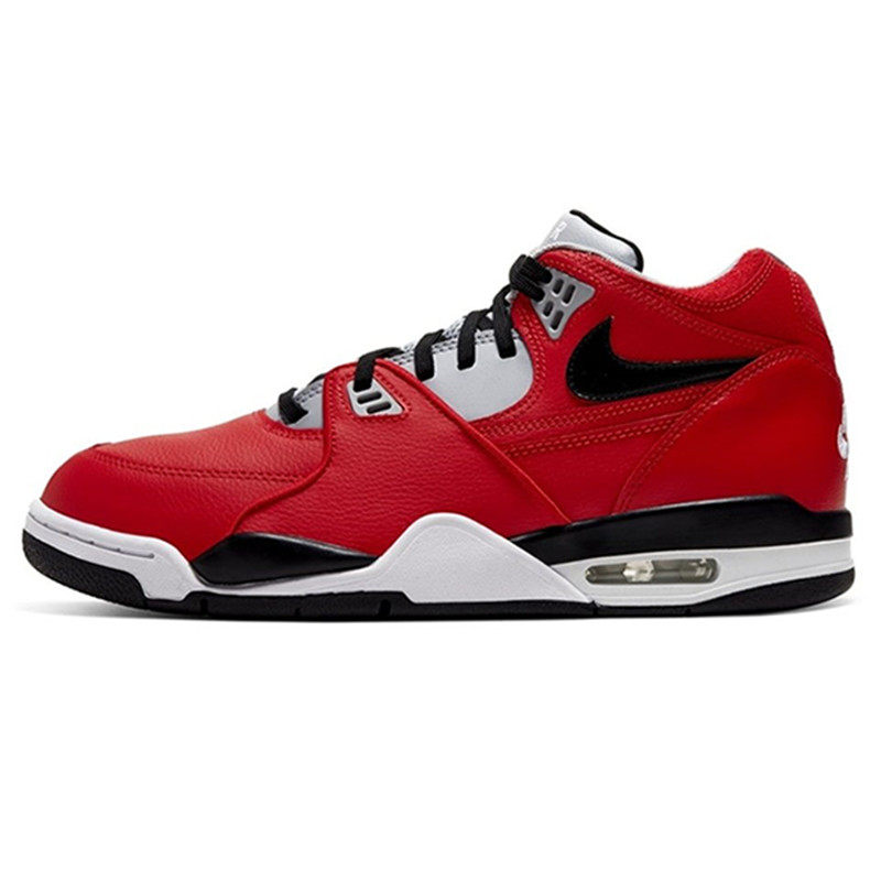 耐克nikeairflight白红男子气垫缓震篮篮球鞋