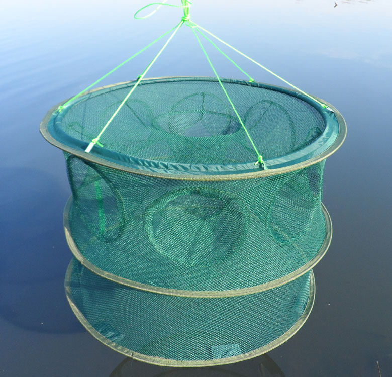 包邮自动折叠手抛网捕鱼笼虾笼鱼网虾网海蟹笼黄鳝笼抓鱼捕鱼工具