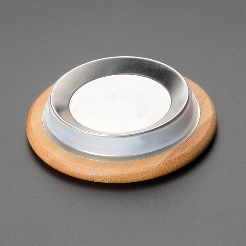 盖子玻璃茶杯配件花茶单盖子木盖茶道