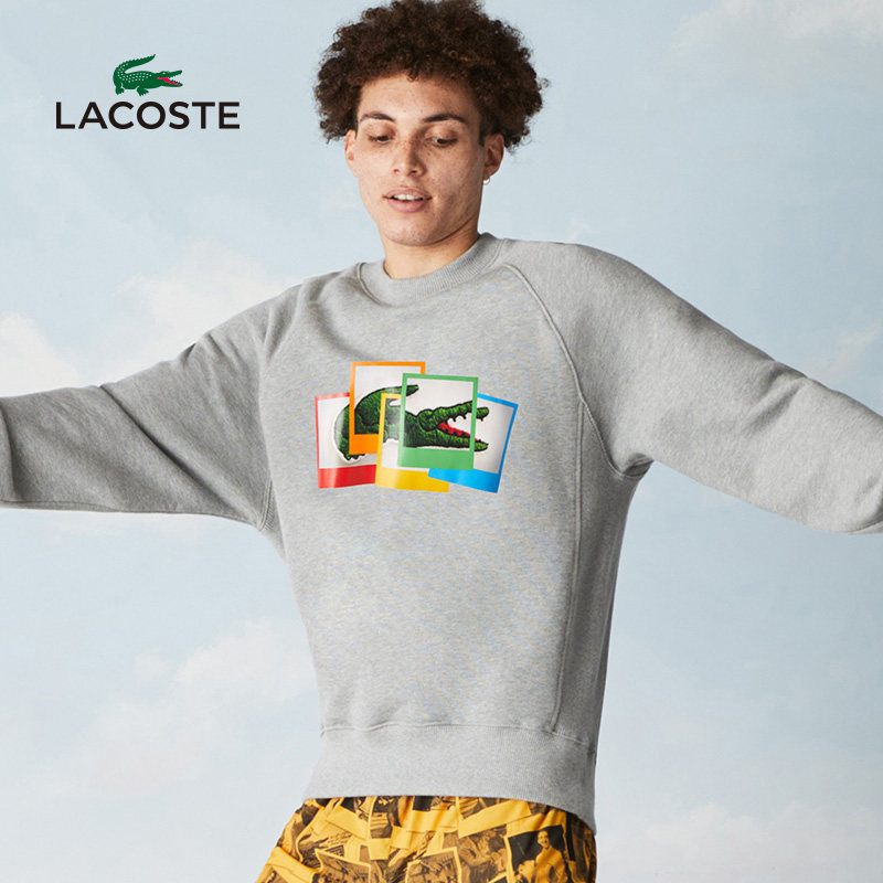 lacostepolaroid联名款男女同春季新款透气卫衣sh2183卫衣