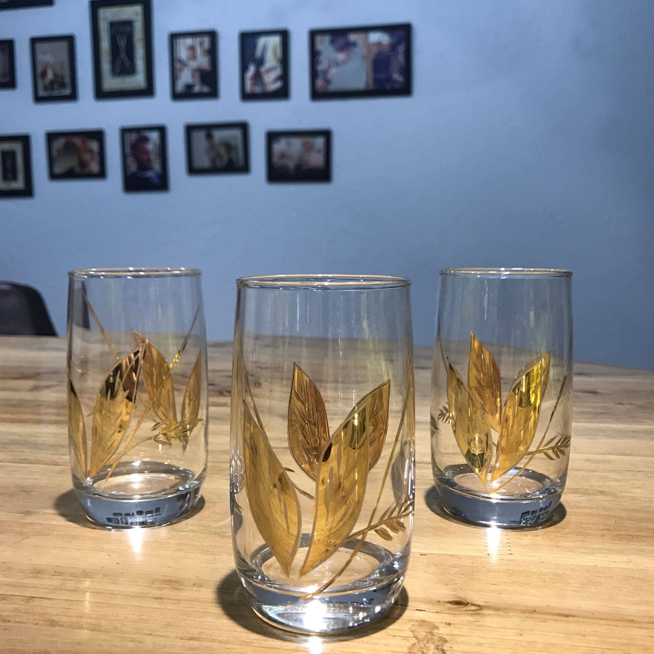 温州订婚结婚敬茶茶杯中式玻璃雕花圆家家居玻璃杯