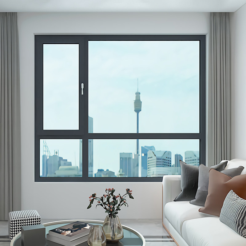 北京富贵花断桥门窗阳台平开隔音落地铝合金窗玻璃断桥铝窗