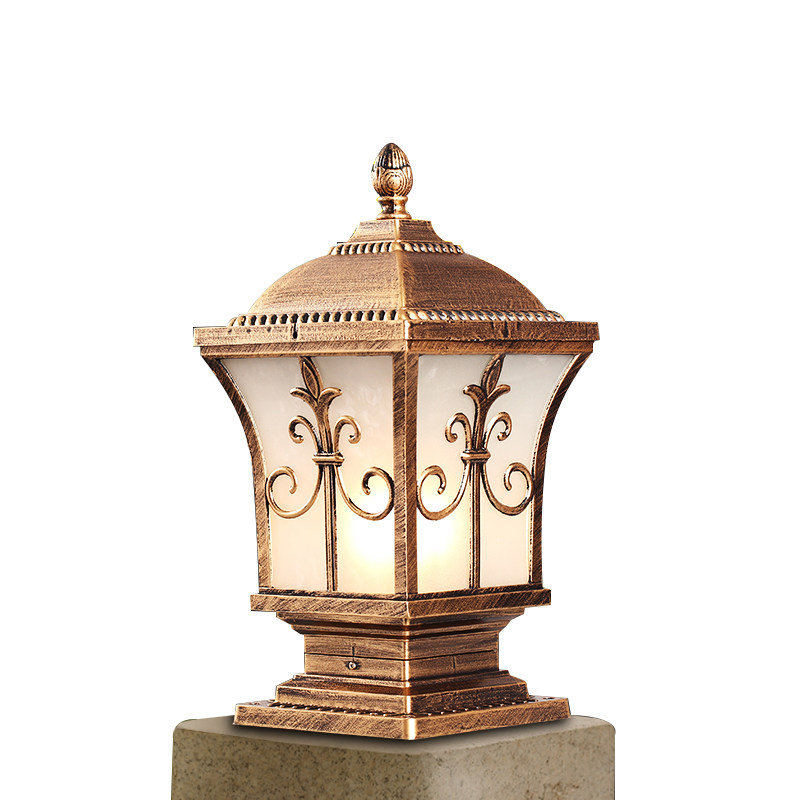 太阳能柱头灯围墙灯墙头灯门柱灯别墅柱子灯欧式庭院灯户外防水