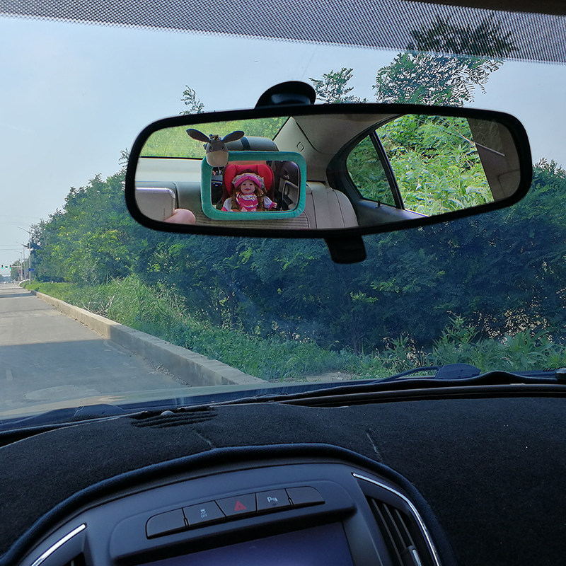 汽车安全座椅车内反光镜婴儿童宝宝观察镜提篮反向安装后视镜