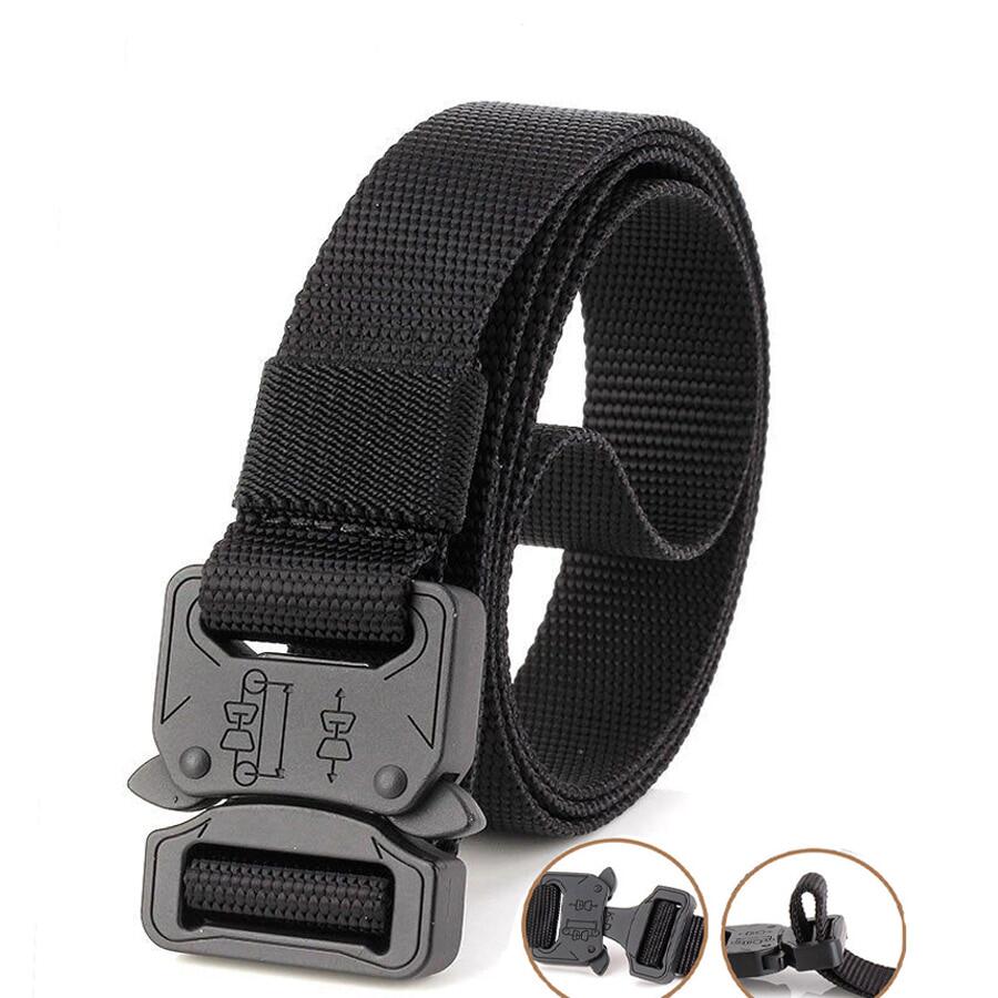 腰带战术皮带卡扣男女工装裤带25cm尼龙编织腰带