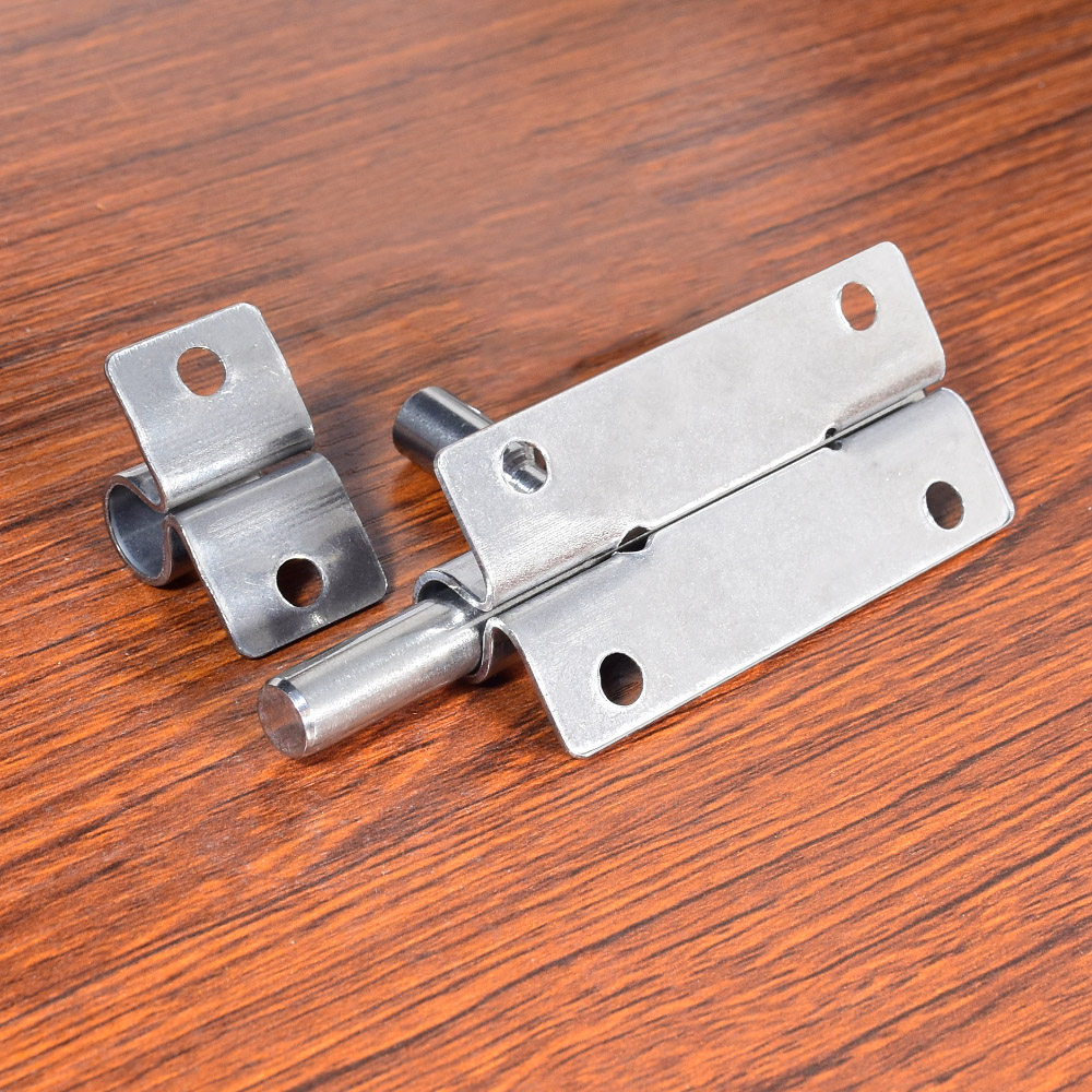 304不锈钢加厚插销防盗门扣门栓门锁室内 卧室锁扣木门插锁门闩