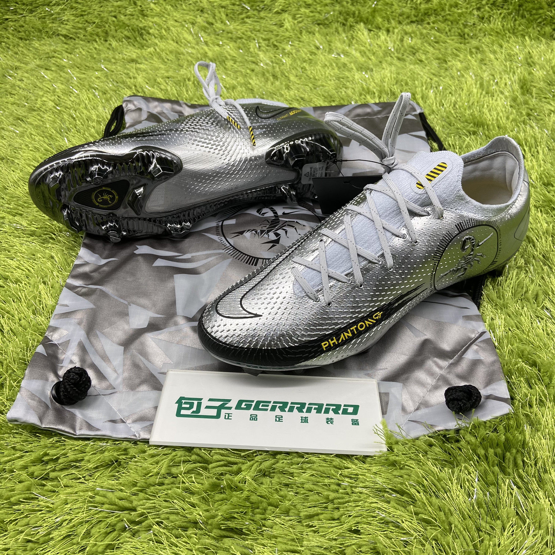 耐克phantomgtelitefg蝎斗限量天然长钉足球鞋足球鞋